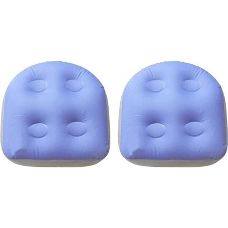 2Pcs Siège d'Appoint Pour Spa - Gonflable Massage Tapis - Siège pour Adultes Enfants 47X37X15cm (1/4)