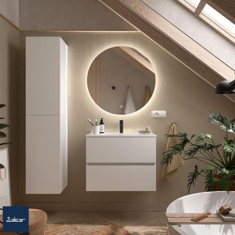 Armoire murale FUSSION LINE 700 PROFONDEUR 40 2 tiroirs avec fermeture amortie WHITE COTTON 697 x 540 x 385 mm (1/5)