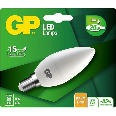 GP - LED Lamp Mini Candle, E14, 3.5W (25W), 250lm