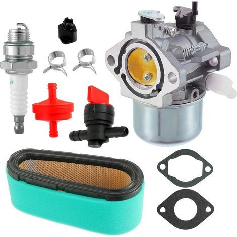 Kit carburateur pour 286702 286707 289702 289707 Joint de carburateur + Filtre à air + Préfiltre + Bougie d'allumage Pièces de rechange Kit d'outils de remplacement (1/5)