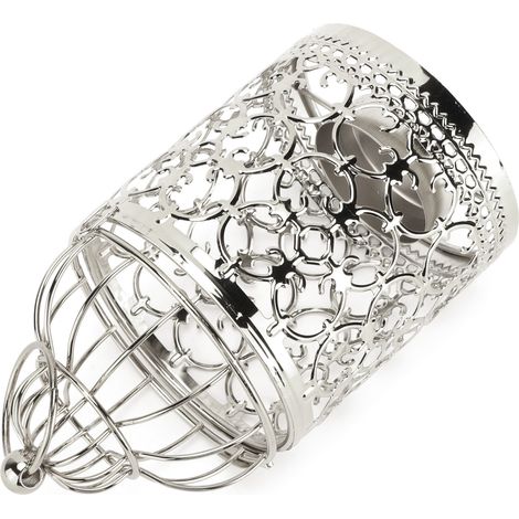 Bougeoir vintage en forme de cage à oiseaux, décoration pour cadeaux, maison, événements, mariages, argent (1/5)