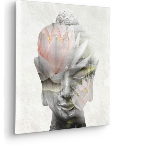 Komar Canvasbild Wellness Time - 40 x 40 cm - Bild auf Keilrahmen - Minimalistisch (1/2)