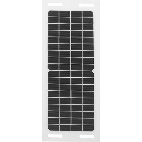 Chargeur solaire pour voiture, flexible, en silicium monocristallin, avec câble de charge de 3 mètres, 18 V, 5 W