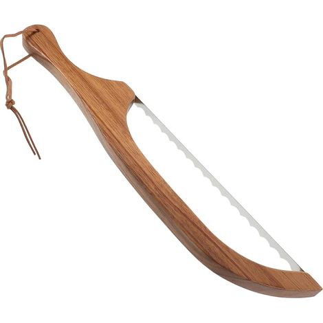 Bread Slicer Manual Bread Cutter Serrated Blade Wooden Handle For Homemade Cakes And Pastries With Storage And Screwdriver (1/5)