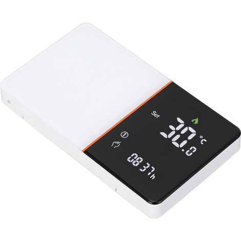 Thermostat connecté écran LCD tactile régulateur de température chauffage sol eau 5+1+1 programmation 6 plages horaires 95-240V (1/5)