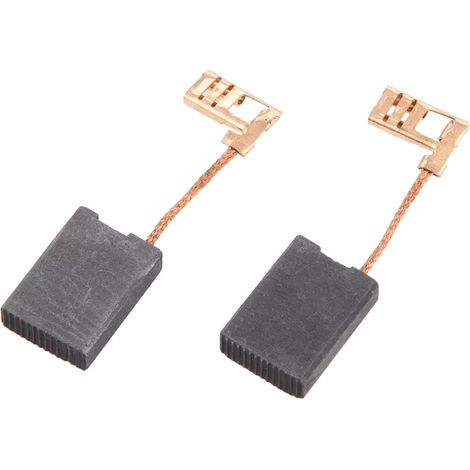 2x Trade-Shop Motorkohlen / Kohlebürsten / Kohlestifte 6,3x16x26mm Ersatz für Dewalt 585041-00 N495294 N036459 / Auto Stop, 230V Winkelschleifer (1/3)