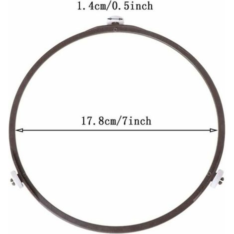 Support Plateau Tournant Four à Micro-ondes 17,8 Cm De Diamètre 1,4 Accessoires Micro Ondes Universel Anneau Pour En Verre (1/5)