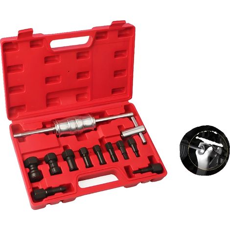 Extractor de rodamientos portátil, 12 piezas, rango de tamaño de 8 a 32 mm, acero de alta calidad, diseño fácil de usar, aplicación versátil. (1/5)