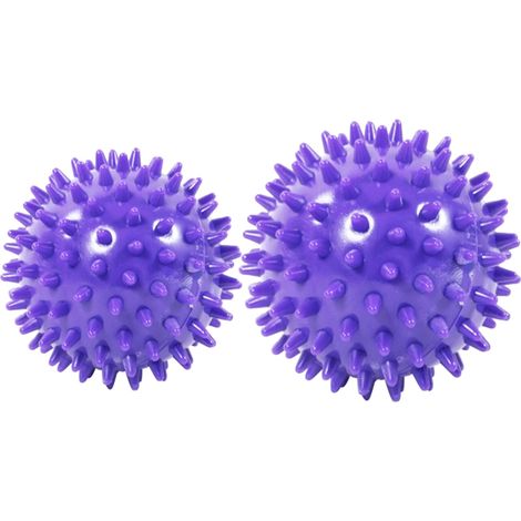 Pelotas de fitness con púas en forma de erizo para masajes de manos, pies y espalda, herramienta de masaje muscular puntual, ideal para el gimnasio. (1/5)