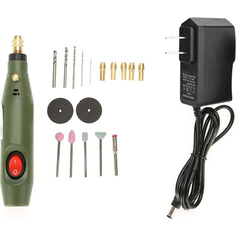 Mini Drill Set Drill Grinder Kit Electric Grinding Drilling Polishing Tool (US Plug, 110V)