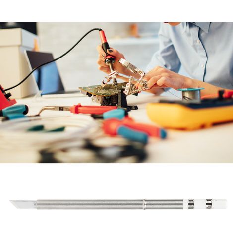 Elektrischer Lötkolben SH72 aus Edelstahl, Ersatzspitzen, Innenheizung, DC12-24V (1/5)