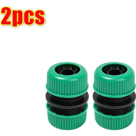 (2PCS) Raccord de tuyau flexible universel à connexion rapide pour tuyau d'arrosage, connecteurs d'extension pour l'irrigation de jardin (1/5)