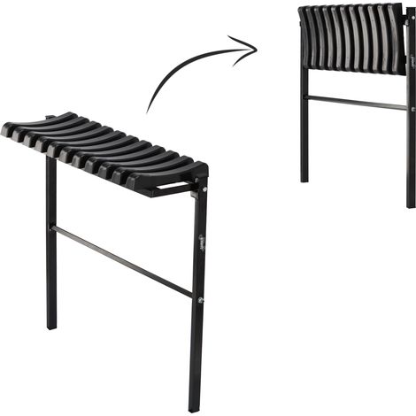 Banc de cimetière pliable en métal, 68 cm (1/5)