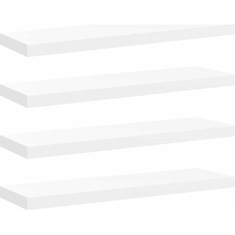 Maison Exclusive - Schweberegale 4 Stk. Weiß 80x23,5x3,8 cm MDF (1/5)