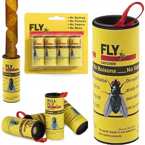 Fliegenpapier 60 cm 4 Rollen - 01577