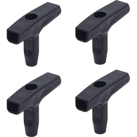 Lot de 4 poignées de démarreur universelles pour tondeuse, accessoires avec corde de 3 mm, poignées de lanceur pour moteur, jardinage, entretien et bricolage (1/5)