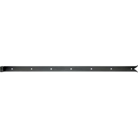 4 pentures queue de carpe acier brut noir 1000mmx40mm Ø16 Alberts (1/2)