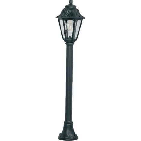 Lampioncino esterno top light asti pa110 ne e27 led ip55 resina