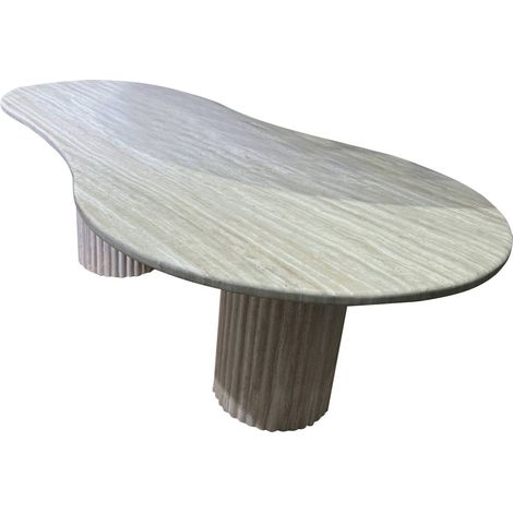 Table basse effet marbre élégance intemporelle - Imitation bois clair marbré