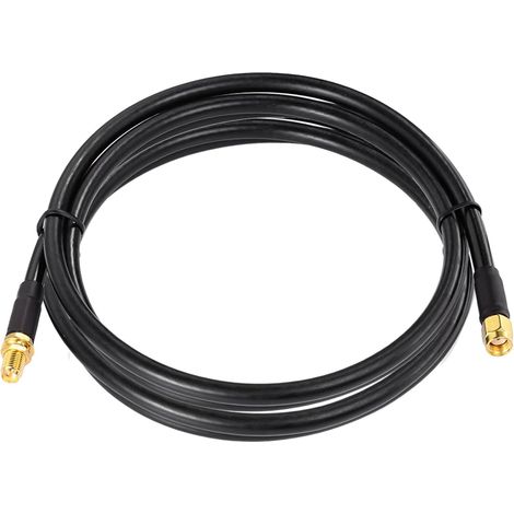 RP-SMA Cable Extension WiFi Antenna 3m Cable ALSR240 Low Loss RP-SMA Male to Female Adapter for Camera Gateway Router Wireless Network Card Mini PCI Express PCIE (1/5)