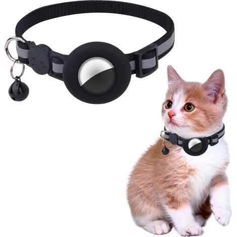 1 Pièce Collier pour Chat avec Boucle de Sécurité Détachable et Cloche, Étanche Collier Réfléchissant pour Chat Anti-Perte (1/5)