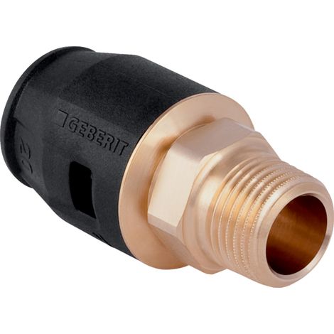 Geberit PushFit Transition avec filetage mâle, DN 15 / 20, dø 20 mm, 651.532.00.1