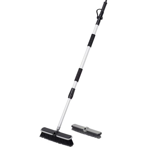 Werkzeyt 9865510 - Scopa per Lavaggio con Manico telescopico Fino a 160 cm, Pressione di Esercizio: 6 Bar, Adatta per Sistema a Incastro da 12,7 mm (1/2") - Spazzola, Scopa per Pulire (1/5)
