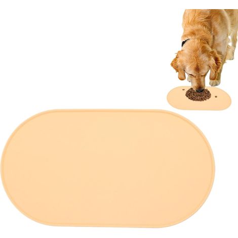 Silikonmatte für Hunde und Katzen, ölbeständige Futtermatte für Haustiere, 54 x 29 cm, rutschfest, wasserdicht, wiederverwendbares Zubehör für den Innen- und Außenbereich