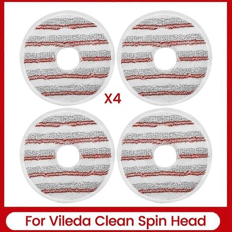 Housses de balai en microfibre de rechange pour les têtes de balai Vileda Clean Spin, tête de balai lavable pour le nettoyage - JBMEDIA (1/4)