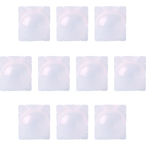 Lot de 10 boules de propagation de racines de plantes en plastique transparent réutilisables à haute pression pour plantes d'intérieur et d'extérieur,L (1/4)