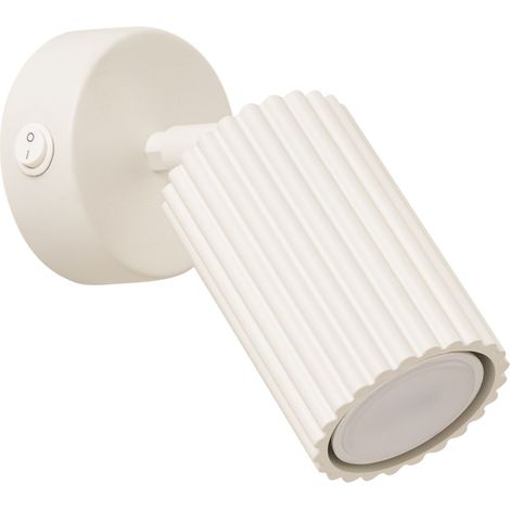 Spot Lampe Wand Aluminium verstellbar Creme GU10 Modern Wandlampe (1/5)