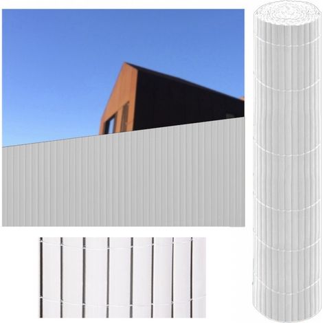 Cañizo PVC Doble Cara 13mm Blanco 1x3m (1/3)