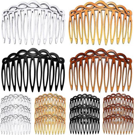 Pettini per capelli – Pettini laterali francesi in plastica, pettine decorativo per donna e velo da sposa – Scegli il colore (1/5)