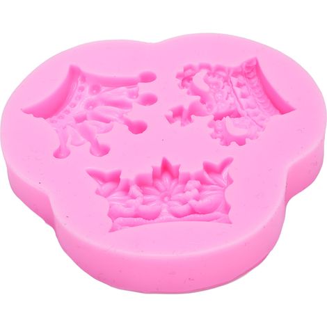 Kronen-Silikonform, wiederverwendbare Silikon-Backform für Fondant, Kuchendekoration, Schokolade und Süßigkeiten (1/5)