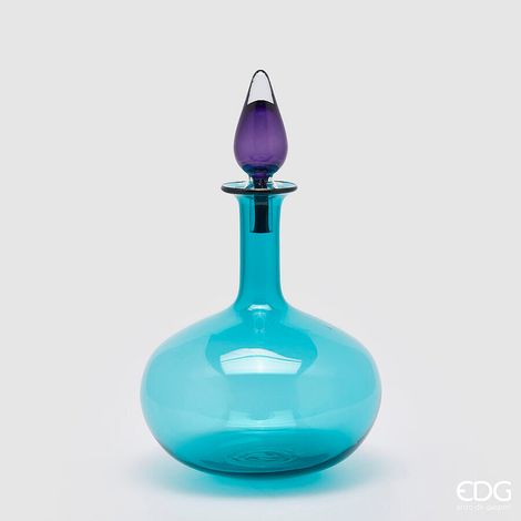 EDG Enzo De Gasperi Vaso con Tappo H 46 Cm D 26,5 Cm Scatola Bianca con Logo Light Blue (1/3)