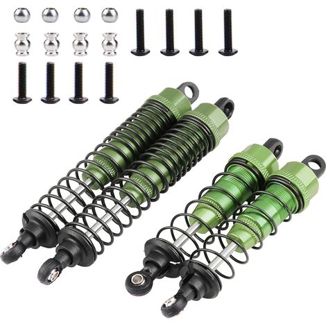 4 Amortisseurs Aluminium RC 90-108mm pour Camion 1:10 FS 53633 51805 51806 (Vert) (1/5)