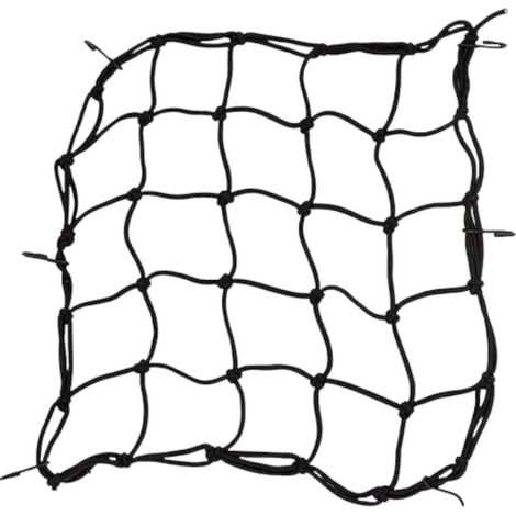 Filet à bagages élastique pour moto ou vélo (1/4)