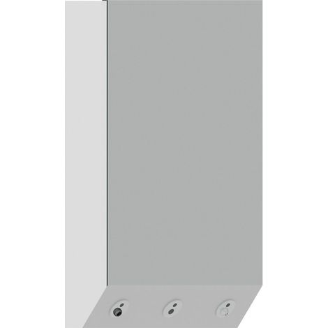 Sistema mural multifuncional serie 4ALL COMPACT de superficie sólida, completo con caños - Idral