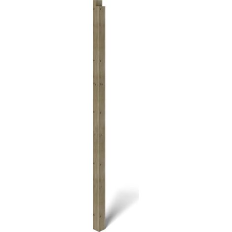Altanka – Poteau pour pergola en bois d'épicéa 90x90mm – Traitement autoclave vert – Hauteur 223 cm – Résistant aux intempéries et insectes (1/3)