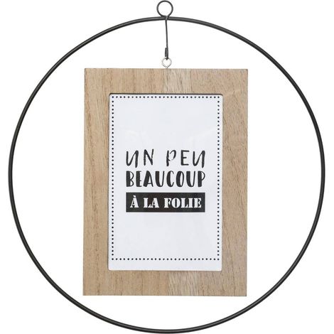 Cadre photo en Métal et Bois pour Photo 10 x 15 cm - Atmosphera (1/5)