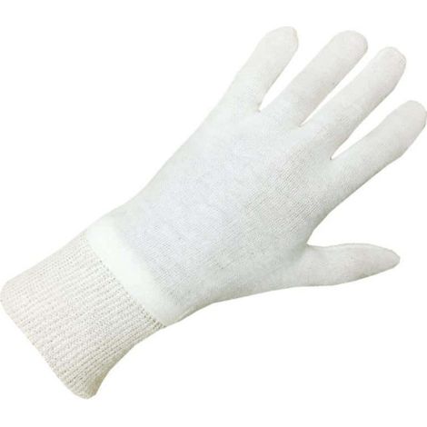 Packung mit 10 Paar Baumwollhandschuhe beige Größe XL / 10 EP 4105
