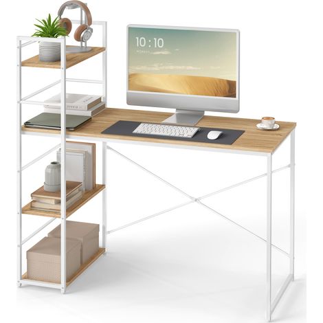 MAX 4.0 Computertisch - Sonoma / Weiße Beine (1/5)