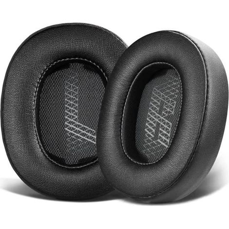 Coussinets d'oreille pour JBL Live 500BT - AQSACOKIYA - Cuir Protéiné et Mousse d'Isolation Phonique - Noir (1/4)