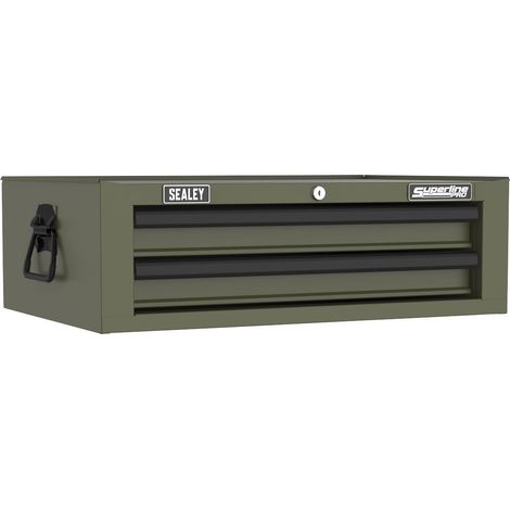 Sealey AP26029TK Superline PRO Mid-Box Tool Chest 2 Drawer - Khaki (1/4)