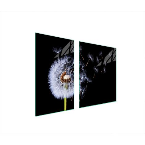 ASSIETTE EN VERRE et PLANCHE À DÉCOUPER 100x52 FLEUR (1/5)