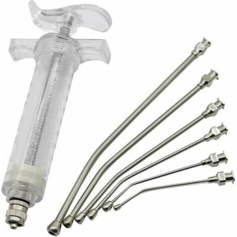 Seringue d'alimentation Tubes d'alimentation pour bébé Oiseaux Seringue d'alimentation à la Main pour Perroquet avec 6 Tubes de Gavage incurvés (20ML) (1/4)