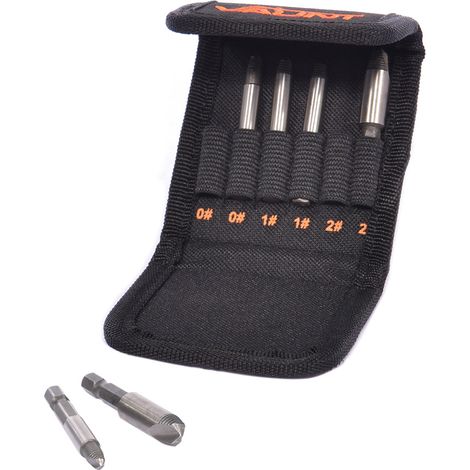 Vaunt Stuck Screw Damaged Screw Head Remover Extractor Set - 6 Piece V1311000