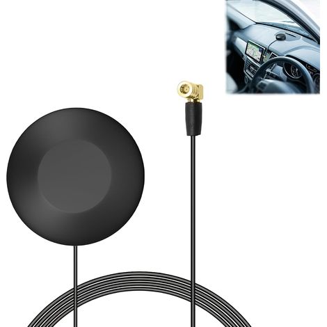 Antenne Dab+ Voiture pour Autoradio Numérique avec Connecteur SMB, Antenne Dab Pare-Brise Autocollante avec Câble 3 m, Antenne Radio Digitale Compatible Pure (1/5)