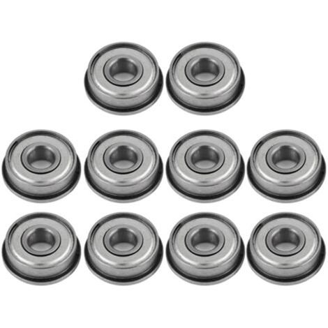 DEESSE SHOP-10 Pièces F608Z Roulements à Bride en Acier Blindés-faible Bruit, Longue Durée de Vie-pour équipements Mécaniques, Instruments électriques, Jouets, Portes et Fenêtres (1/5)