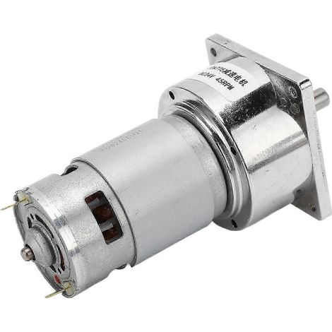 Moteur à engrenages auto-bloquant 24V DC, carter en alliage d'aluminium, bobine en laiton, micro motoréducteur à vis sans fin, 3.8A, 45 tr/min, couple 21,2 kg.cm (1/5)